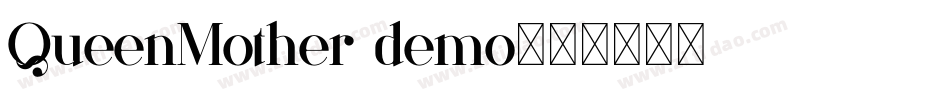 QueenMother demo字体转换